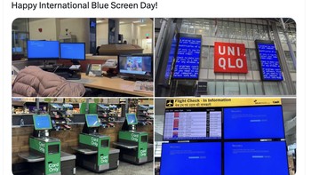 Selamat Hari Blue Screen International! Foto: Twitter