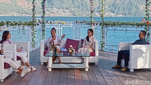 Ni Luh Djelantik saat berbincang Story-Nomics di Toya Devasya, Kintamani, Bangli, Bali, Jumat (20/7/2024).