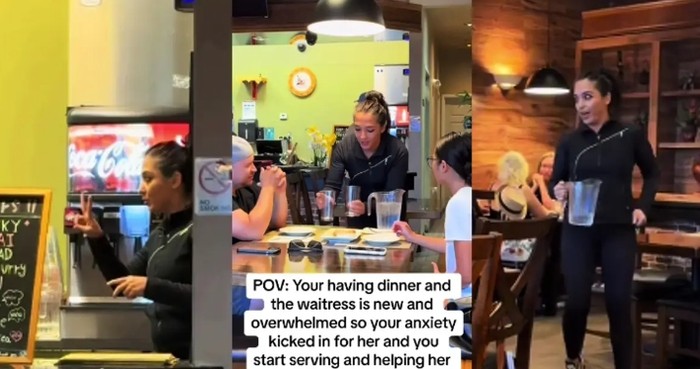 Geregetan Pelayan Kurang Cekatan, Wanita Ini Inisiatif Layani Tamu Resto