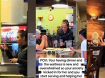 Geregetan Pelayan Kurang Cekatan, Wanita Ini Inisiatif Layani Tamu Resto