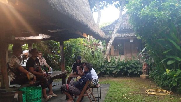 Suasana rumah duka Made Rai Arimbawa di Gianyar, Minggu (21/7/2024).