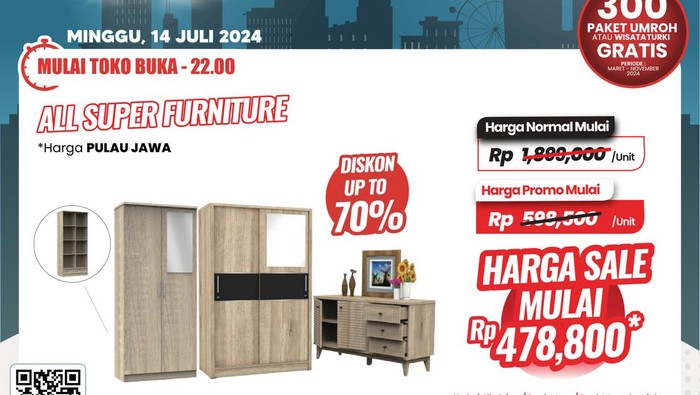 Lemari di Transmart Full Day Sale.