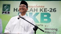 Dalam kesempatan itu, Anies menyanjung PKB di bawah kepemimpinan Muhaimin Iskandar alias Cak Imin. 