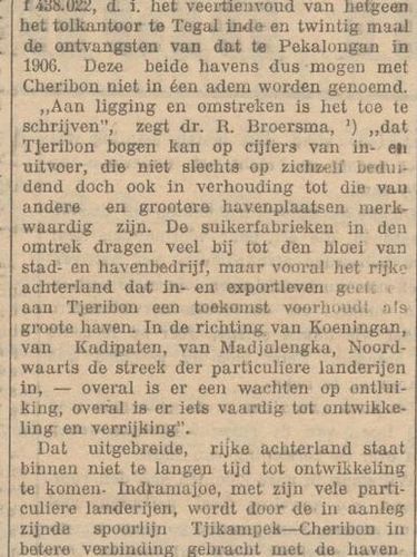 Pelabuhan era Hindia Belanda di Cirebon