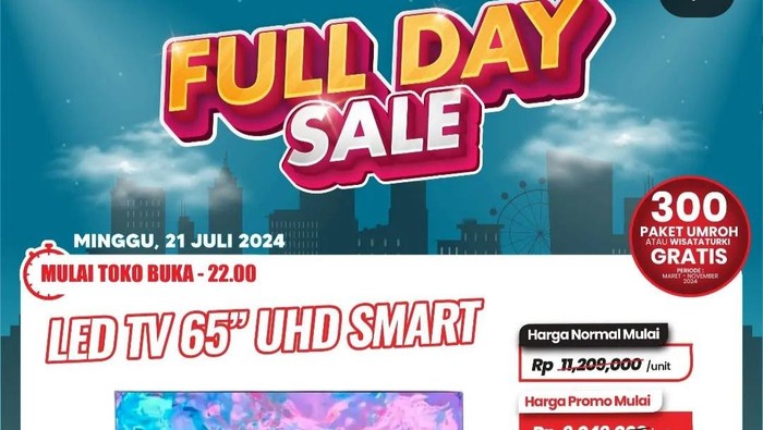 Promo produk elektronik di Transmart Medan (Foto: Istimewa)
