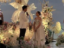 Romantis! Potret Salshabilla Adriani dan Ibrahim Risyad Resepsi di Bali