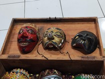 Penampakan 3 Topeng Keramat Konon Warisan 5 Generasi di Gunungkidul
