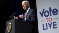 Biden mengaku terhormat bisa menjadi Presiden Amerika Serikat. Meski niatnya bisa kembali menjabat empat tahun ke depan, Biden memutuskan menarik diri dari bursa calon presiden Amerika Serikat tahun ini. (AP Photo/Susan Walsh, File).