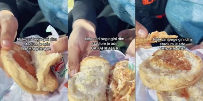 Burger zonk dengan isian mengecewakan