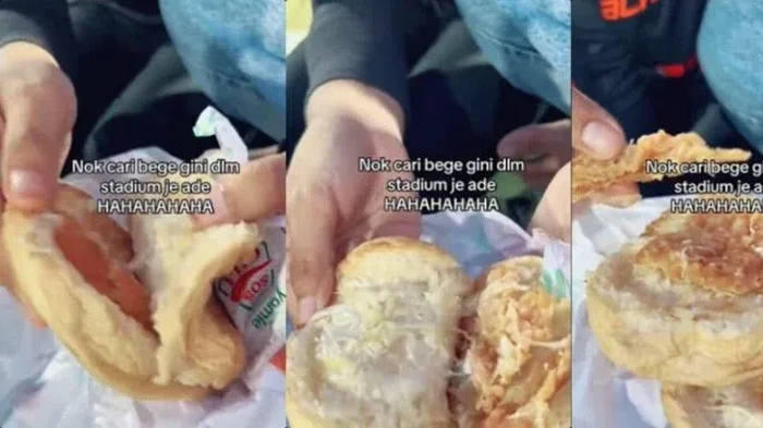 Burger zonk dengan isian mengecewakan