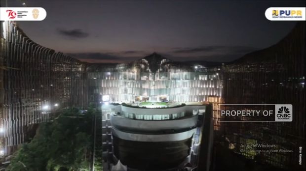 Gedung Garuda Kantor Presiden di IKN Selesai Dibangun (CNBC Indonesia TV)