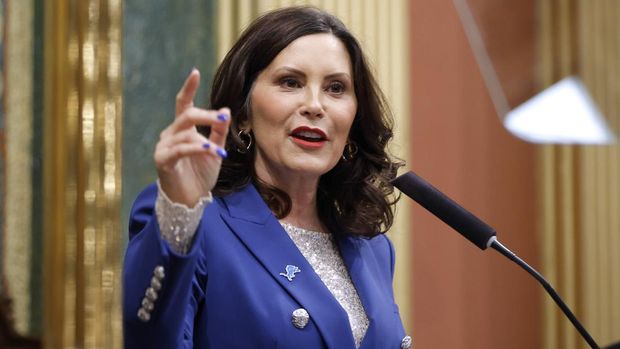 FILE - Gubernur Michigan, Gretchen Whitmer. (AP Photo/Al Goldis/File Foto)