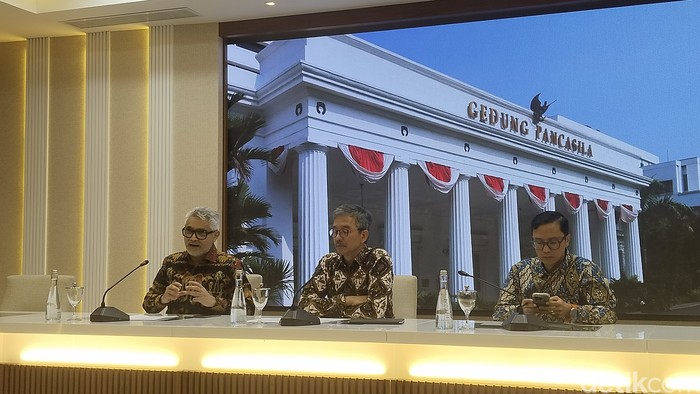Jumpa pers Kemlu RI, 22 Juli 2024. (Ammar Rezqianto/detikcom)