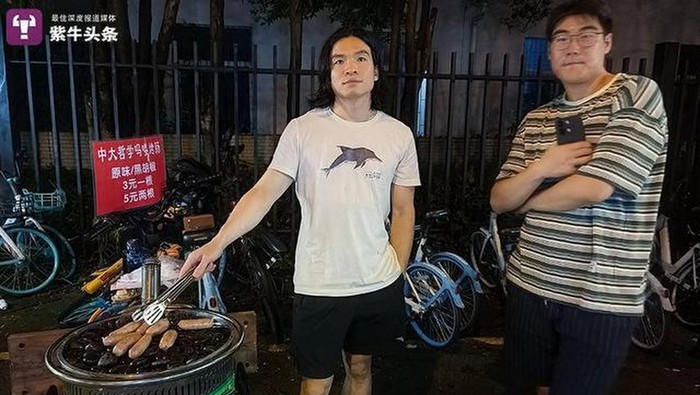 penjual sosis viral