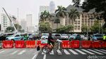 Penutupan Jalan Jelang Demo BEM SI di Patung Kuda