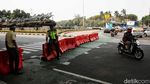 Penutupan Jalan Jelang Demo BEM SI di Patung Kuda
