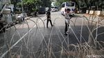 Penutupan Jalan Jelang Demo BEM SI di Patung Kuda