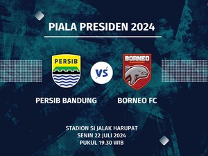 Persib Vs Borneo FC Nihil Gol di Babak Pertama