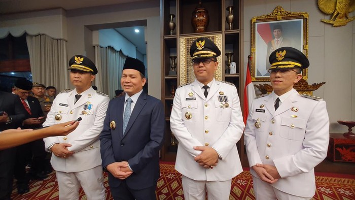 Pj Gubernur Sumsel Elen Setiadi usai melantik 3 penjabat baru