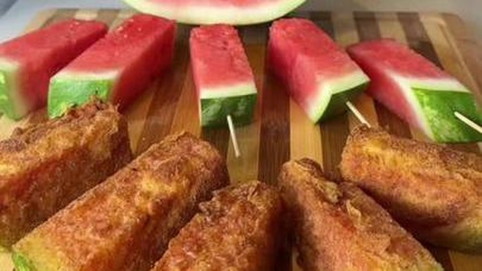Kreasi semangka goreng tepung