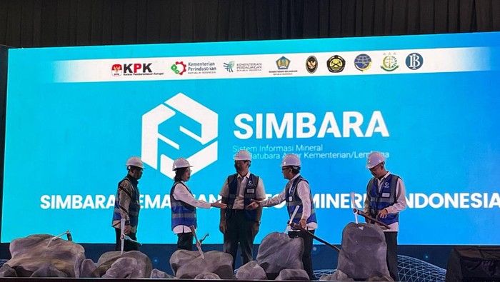 Sistem Informasi Pengelolaan Mineral dan Batu Bara (Simbara) untuk komoditas nikel dan timah resmi diluncurkan.