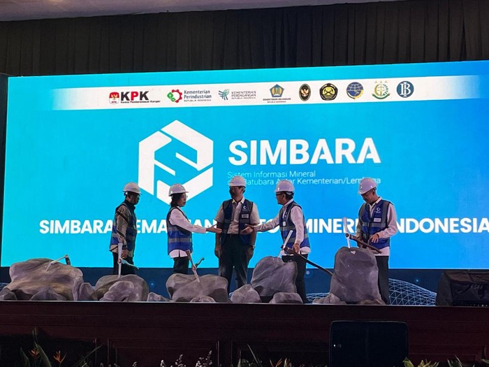 Sistem Informasi Pengelolaan Mineral dan Batu Bara (Simbara) untuk komoditas nikel dan timah resmi diluncurkan.