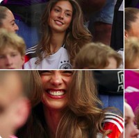 Sophia  dikenal sebagai seorang model dan selebgram asal Jerman. Tahun lalu otret Sophia saat menonton Euro 2024 sempat viral karena terlihat menawan dalam jepretan fotografer Getty Images. Ia pun disebut sebagai salah satu WAGs tercantik. Foto: Instagram Sophia Weber