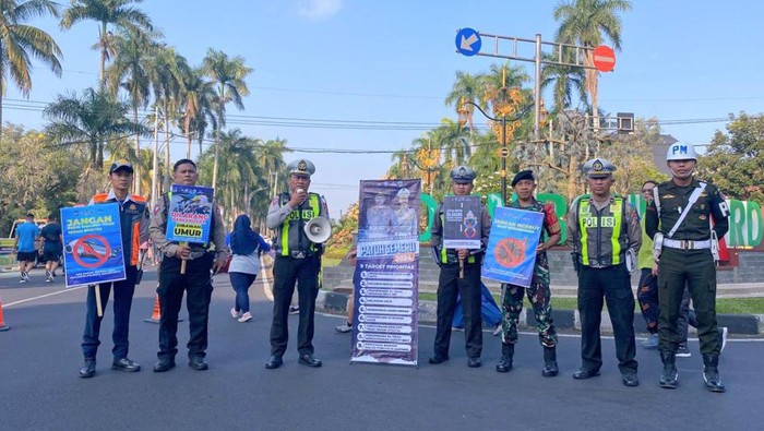Sosialisasi Operasi Patuh Semeru di CFD Kota Malang
