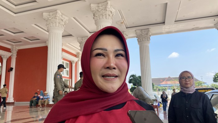 Bupati Klaten Sri Mulyani di Grha Bung Karno, Selasa (23/7/2024).