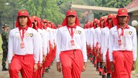 Pelatihan ini dibina secara langsung oleh Komando Garnisun Tetap I/Jakarta di Taman Rekreasi Wiladatika, Cibubur, Depok. Foto: Humas BPIP RI