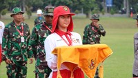 Tidak hanya itu, peserta juga akan mendapat pelatihan terkait formasi pembawa baki, pembentang, dan pengibar bendera. Semua calon paskibraka memiliki kesempatan yang sama dalam peran ini. Foto: Humas BPIP RI
