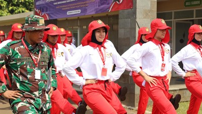 Potret 76 Calon Paskibraka Pusat 2024 Mulai Jalani Pelatihan Lapangan