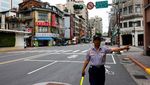 Jalanan di Taipei Kosong Saat Simulasi Perang