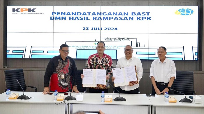 Kementerian ATR/BPN dapat aset rampasan KPK