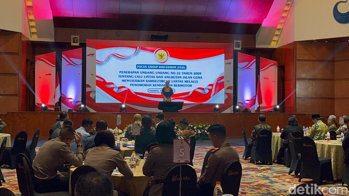Kompolnas menggelar focus grup discussion bertajuk Penerapan UU Nomor 22 Tahun 2009 tentang Lalu Lintas dan Angkutan Jalan (Rumondang Naibaho/detikcom)