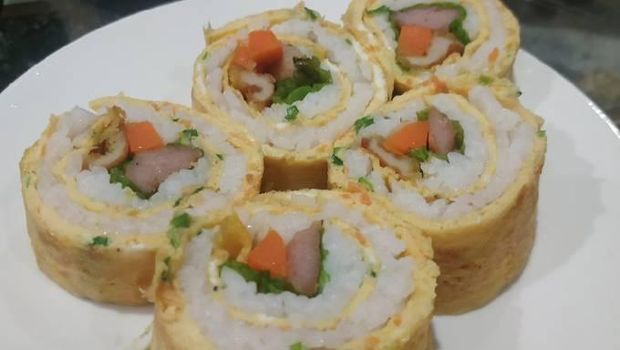 Egg Roll Rice. (Cookpad/Madadeta Girls)