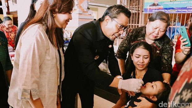 Pekan Imunisasi Nasional (PIN) di Mataram dan Denpasar, Selasa (23/7/2024).