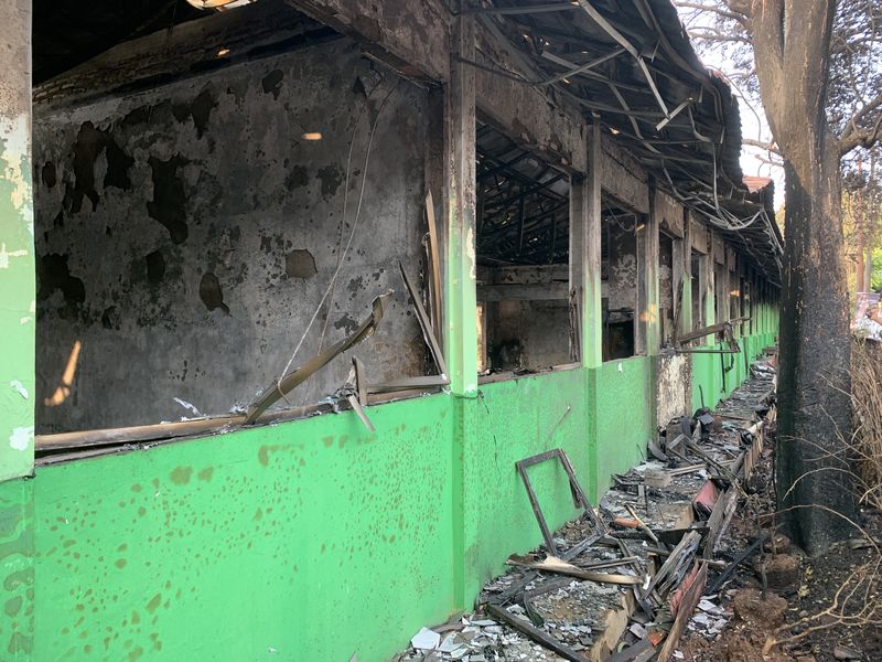 Penampakan SDN Pondok Bambu 01 yang ludes terbakar (Taufiq/detikcom)