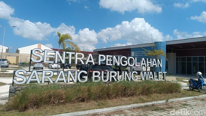 Suasana di lokasi sentra pengolahan sarang burung walet di Lombok Tengah, NTB, Selasa (23/7/2024).