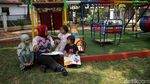 Suasana Taman Baca Ramah Anak dan Disabilitas di Bekasi