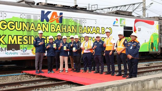 Uji coba lokomotif KA Bogowonto menggunakan bahan bakar B40. (Dok. KAI)
