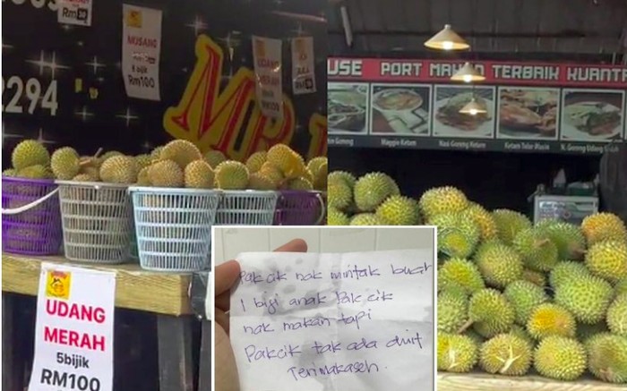 Ayah Ini Rayu Penjual Minta Durian Gratis Untuk Anaknya