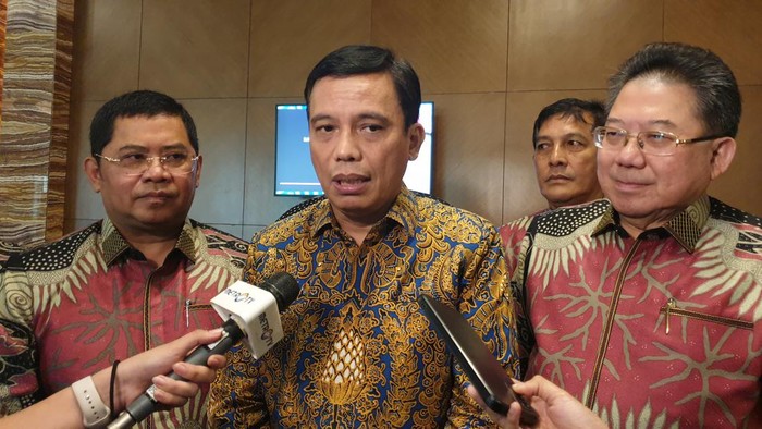 Direktur Utama BTN Nixon LP Napitupulu dan Ketua Umum DPP APERSI Junaidi Abdillah di Rakernas APERSI 2024