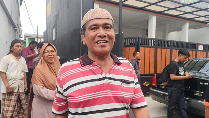 Tetangga Hamzah Haz, bernama Engkos (67) di Jalan Tegalan, Palmerian, Matraman, Rabu (24/7/2024).