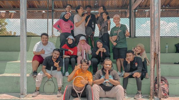Kegiatan komunitas Fivan Sport olahraga bareng.