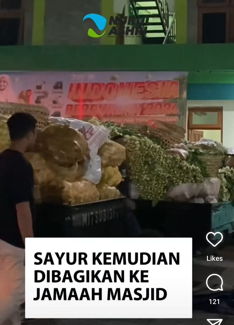 Masjid Nurul Ashri di Jogja borong sayur 9 ton