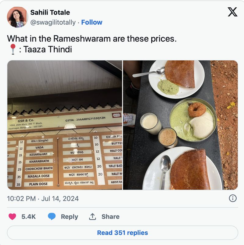 Netizen Heboh Lihat Harga Makanan di Restoran Ini Masih Rp 3.000
