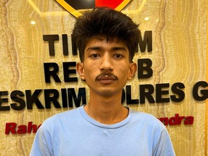 Tampang Pria di Gowa Pukul Istri Pakai Palu-Siram Air Mendidih ke Korban