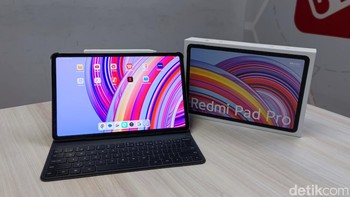 Layarnya berukuran 12,1 inch 2560 x 1600 pixel dengan panel IPS, tingkat kecerahan 600 nits dan refresh rate 120Hz. Layarnya ini juga dilapisi oleh Gorilla Glass 3. Foto: detikINET/ Rizqy Nur Amalia