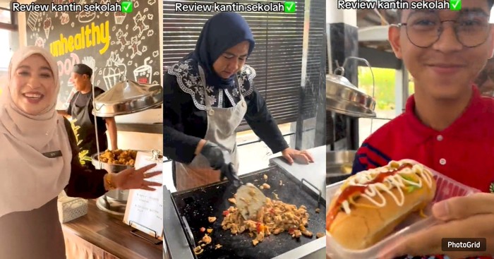 Guru Review Menu Kantin Sekolah, Sajiannya Mirip Buffet Restoran